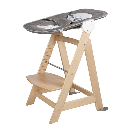 Hochstuhl Set 2in1 'Born Up' - Treppenhochstuhl 'Sit Up' + Aufsatz 'Sternenzauber - Holz natur – Freisteller (4/11)