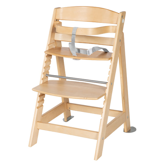 Hochstuhl Set 2in1 'Born Up' - Treppenhochstuhl 'Sit Up' + Aufsatz 'roba Style' grau - Natur – Freisteller (5/14)