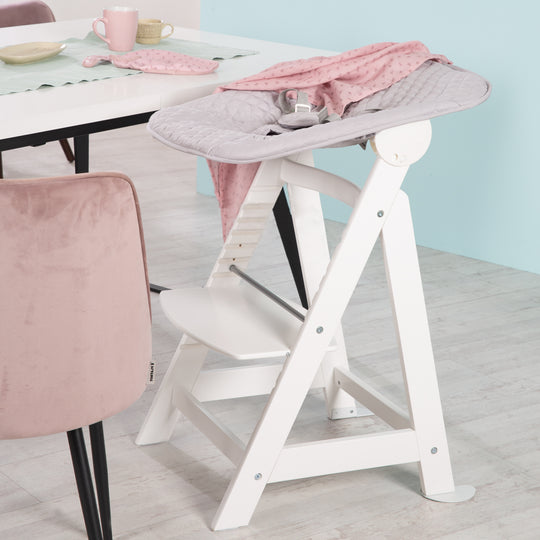 High Chair Set 2in1 'Born Up' - Step High Chair 'Sit Up' + Attachment 'roba Style' Grey - White – Lifestyle Image (9/19)