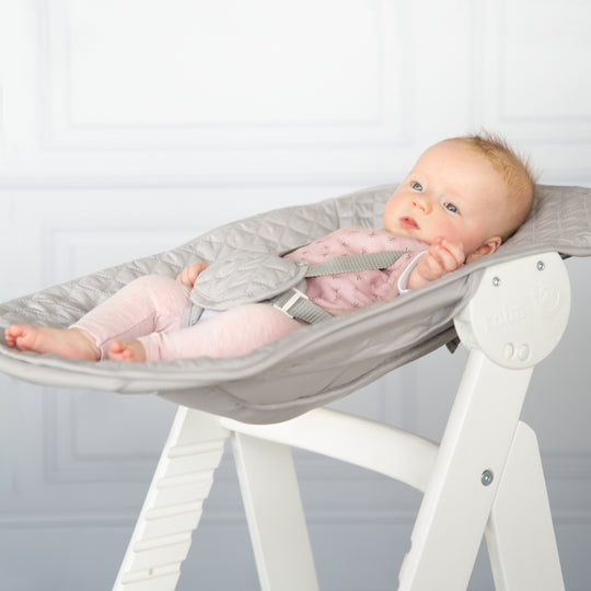 High Chair Set 2in1 'Born Up' - Step High Chair 'Sit Up' + Attachment 'roba Style' Grey - White – Detail Image (11/19)