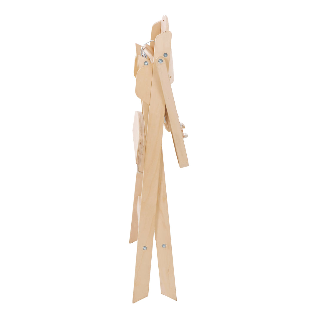 Klapphochstuhl 'Fold Up Smart' - Space-Saving & Foldable, Baby- & Kinderhochstuhl, Wood Natural – Cutout (7/9)