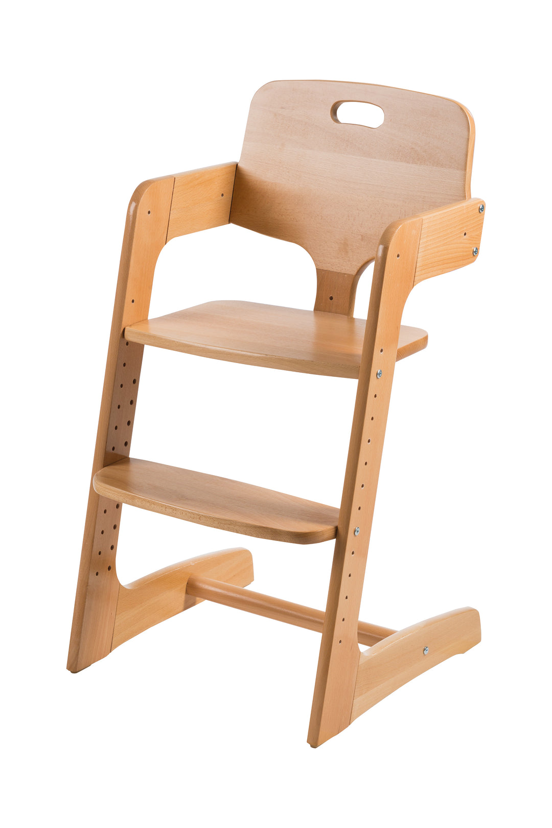 Step High Chair 'Kid Up', Solid Wood Natural, Growing High Chair for Babies and Children – Product Image (2/13)