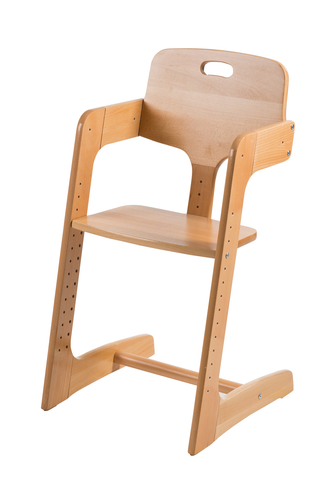 Step High Chair 'Kid Up', Solid Wood Natural, Growing High Chair for Babies and Children – Product Image (3/13)