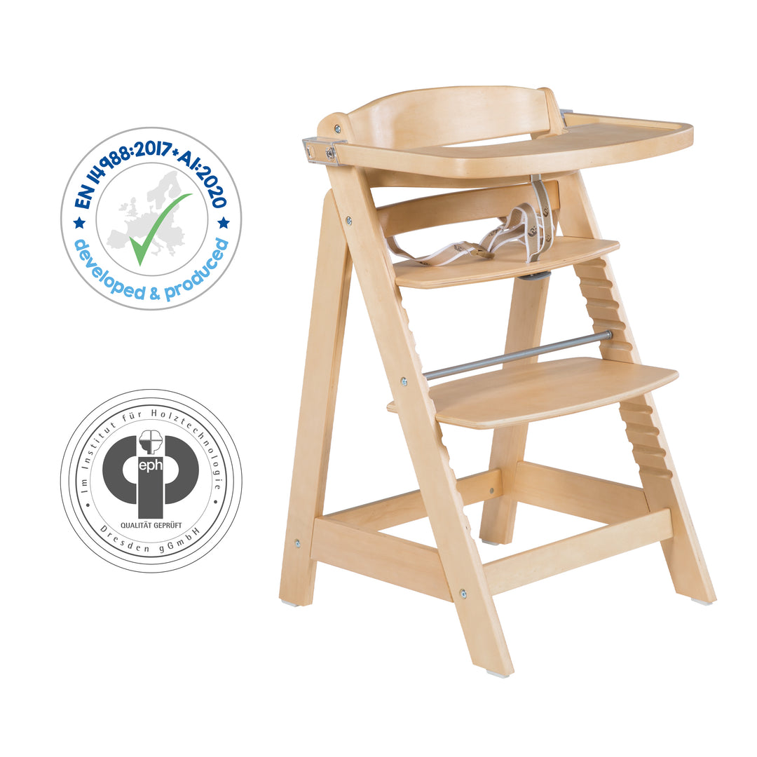 Step High Chair Sit Up FUN + Feeding Tray + Seat Cushion Miffy® - Wood Natural – Infographic (7/14)