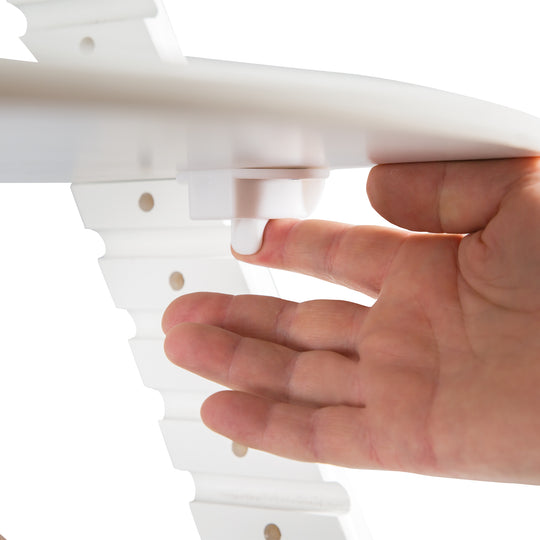 Trona evolutiva 'Sit Up Click', que crece con el niño, innovador cierre a clic, madera, blanco – Foto de detalle (4/10)