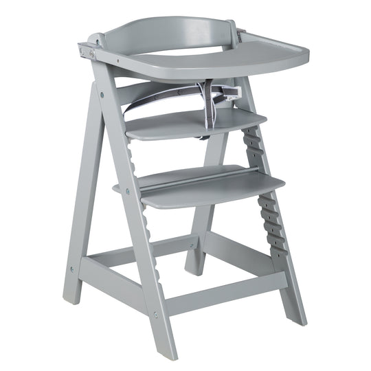 Step High Chair 'Sit Up Click & Fun', Feeding Tray & Bracket/Handle, Click Fastener, Grows with Your Child, Taupe – Cutout (1/7)