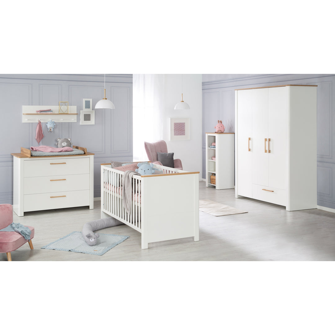 Children's Room Set 'Ava' 3-Piece, incl. Children's Bed 70x140 cm, Changing Table & Cabinet 3-Door – Lifestyle Image (2/23)