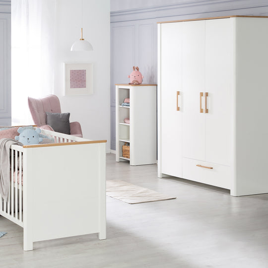 Children's Room Set 'Ava' 3-Piece, incl. Children's Bed 70x140 cm, Changing Table & Cabinet 3-Door – Lifestyle Image (4/23)