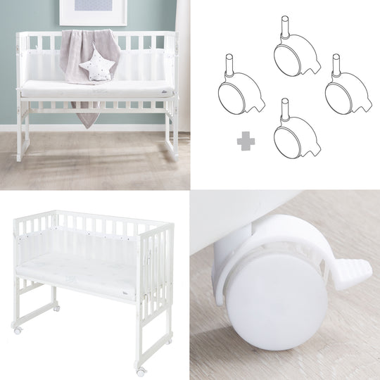 Stuben- & Beistellbett safe asleep® 3 in 1 - 45 x 90 cm inkl. Zubehör & Mesh-Barriere – Infografik (9/17)