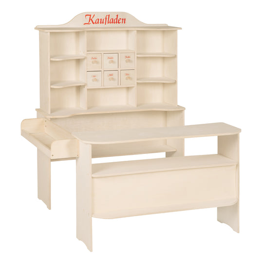 Play Shop, Large Play Shop, Wood Natural, Sales Stand 6 Drawers, Counter, Side Counter – Cutout (7/15)