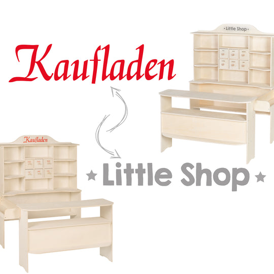 Play Shop, Large Play Shop, Wood Natural, Sales Stand 6 Drawers, Counter, Side Counter – Infographic (5/15)