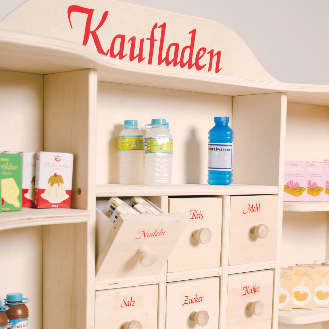 Play Shop, Large Play Shop, Wood Natural, Sales Stand 6 Drawers, Counter, Side Counter – Detail Image (10/15)