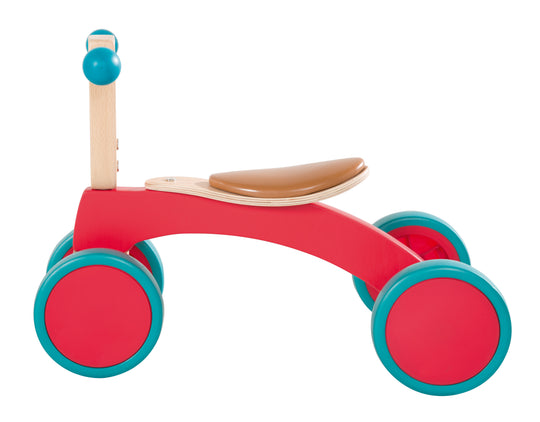Holzrutscher, Kinderfahrzeug aus Holz, Kleinkind Laufrad/Sitzroller ab 1 Jahr – Freisteller (5/6)