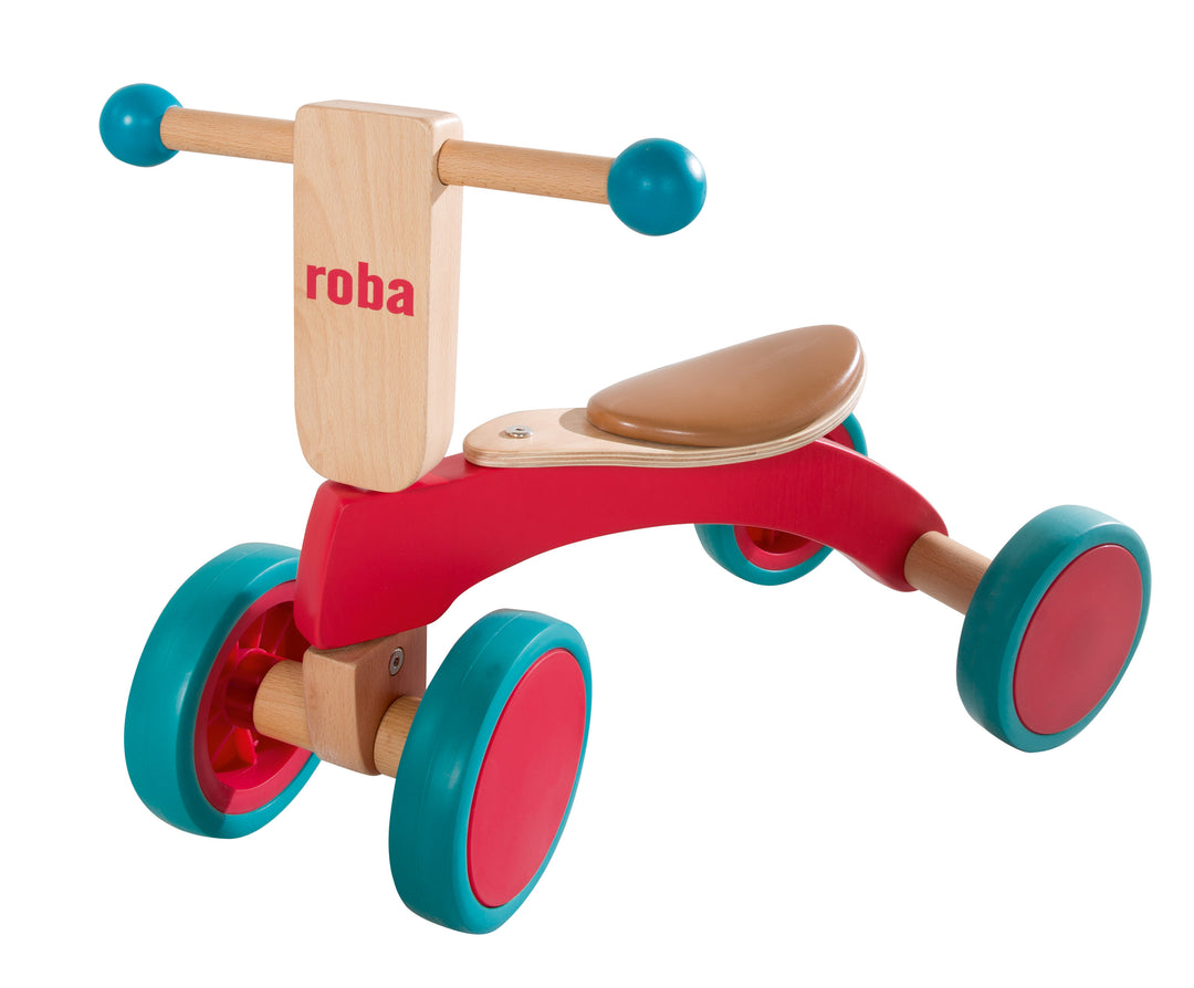 Holzrutscher, Kinderfahrzeug aus Holz, Kleinkind Laufrad/Sitzroller ab 1 Jahr – Freisteller (1/6)