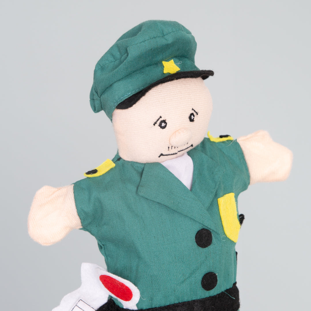 Kasperletheater für Türen, platzsparendes Puppentheater für Kinder inkl. 6 Handpuppen, zum Aufhängen – Detailbild (6/11)