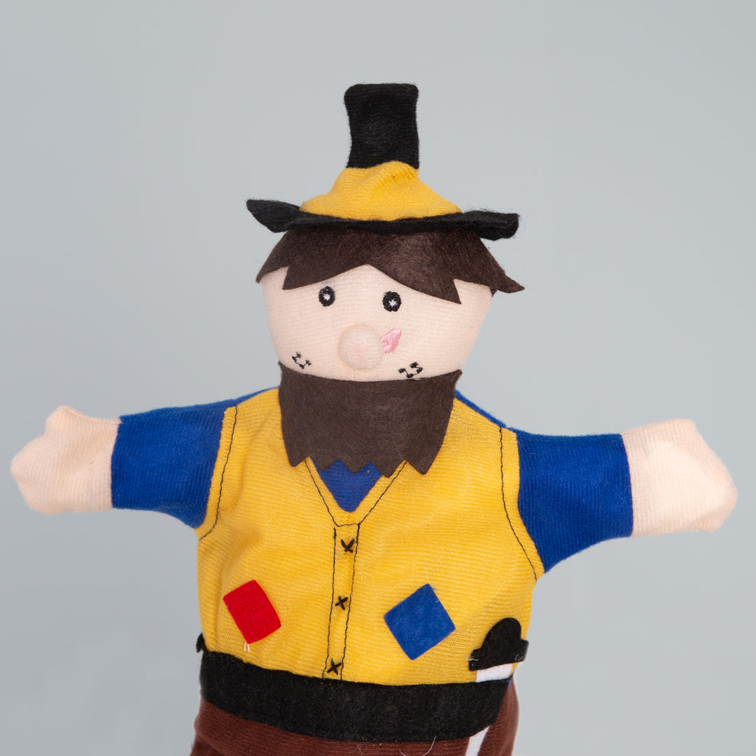 Kasperlefiguren aus Stoff, Handpuppenset 6-tlg, Kasperpuppen für Puppentheater & Rollenspiel – Detailbild (7/17)