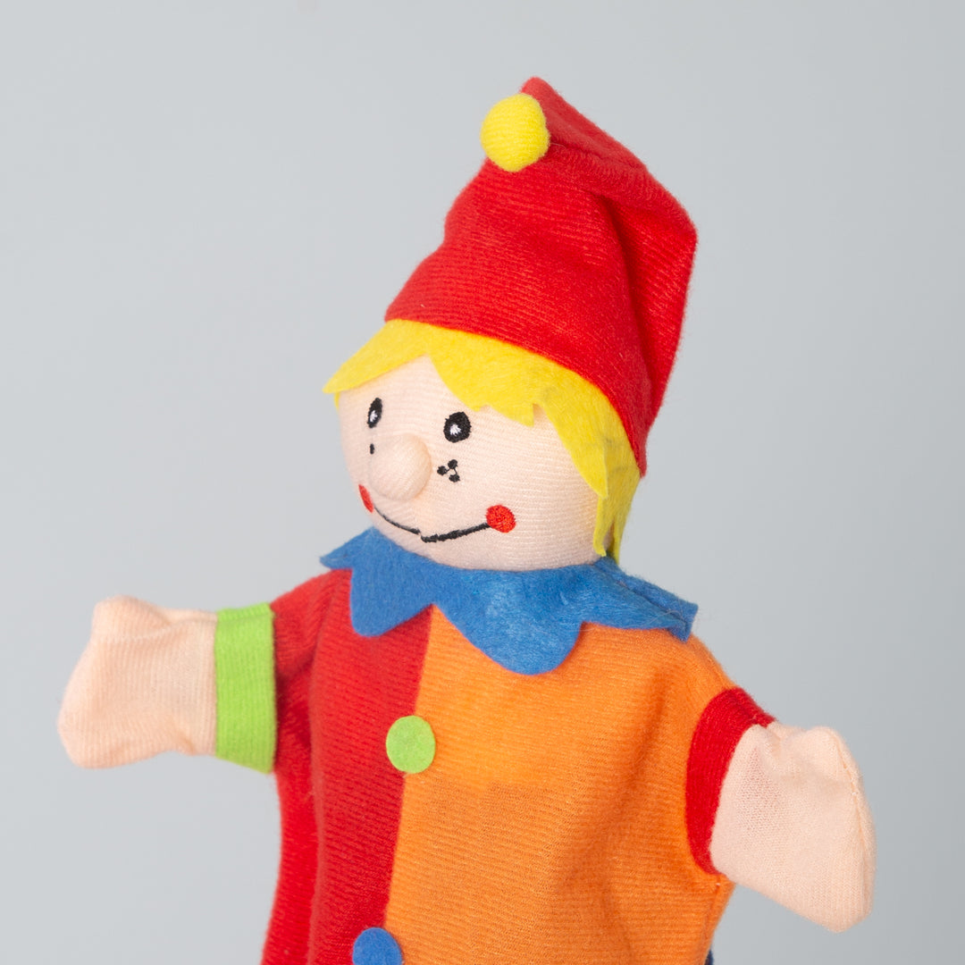 Kasperletheater inkl. 6 Handpuppen, Kaspertheater aus Massivholz, Puppentheater freistehend – Detailbild (9/10)