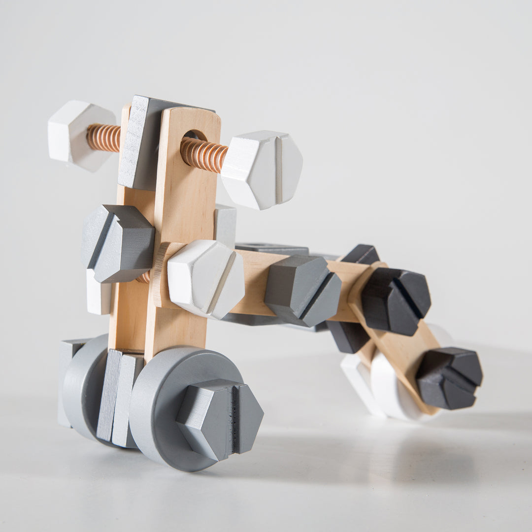 Set de construcción de madera para niños, Baukasten-Set 48piezas, madera-Caja de herramientas, juguete a partir de 3 años – Foto ambientada (13/21)