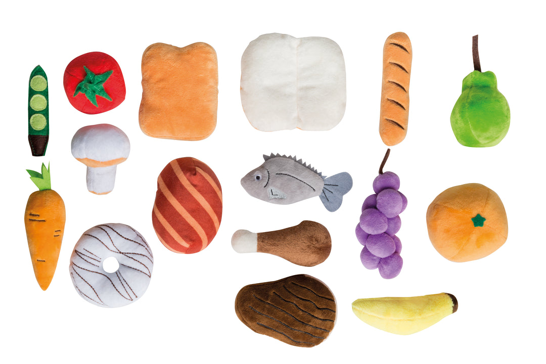 Food Groups, 4 Small Baskets with Accessories for Play Shop and Children's Kitchen – Cutout (2/7)