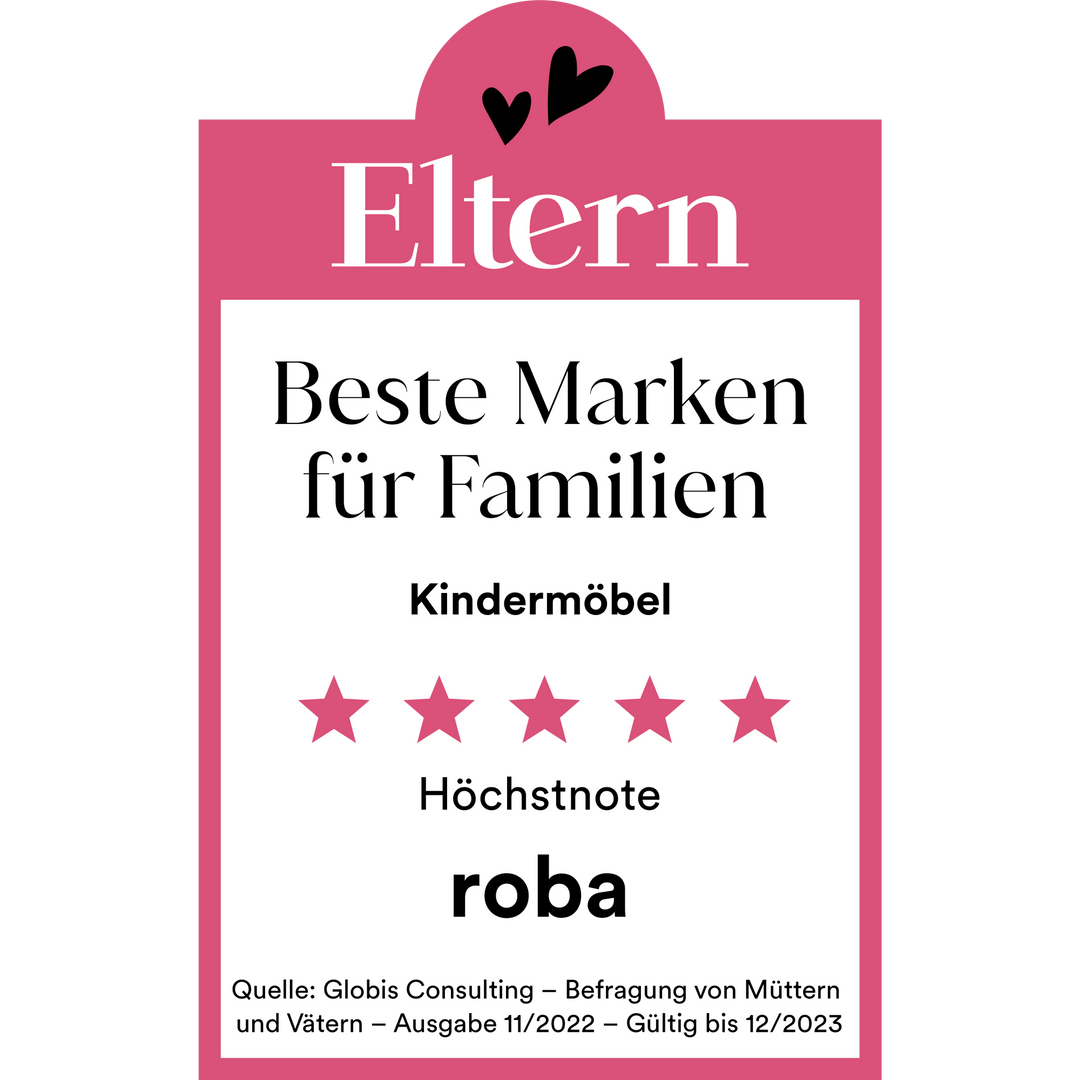 Gütesiegel 'ELTERN – Beste Marken für Familien' für roba Baumann GmbH – Sonderbild (9/9)